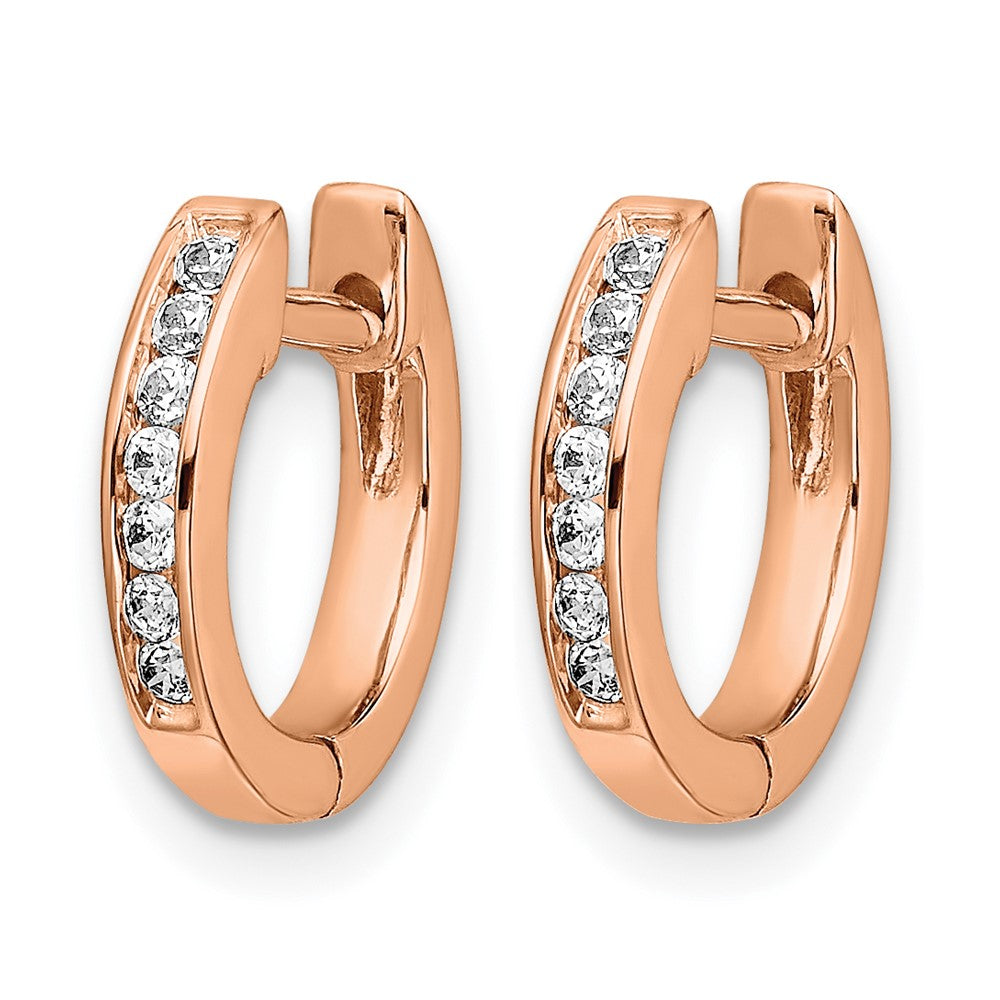 Diamond Hinged Hoop Earrings
