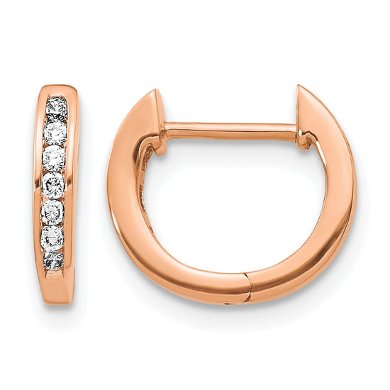 Diamond Hinged Hoop Earrings