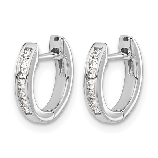 Diamond Hinged Hoop Earrings