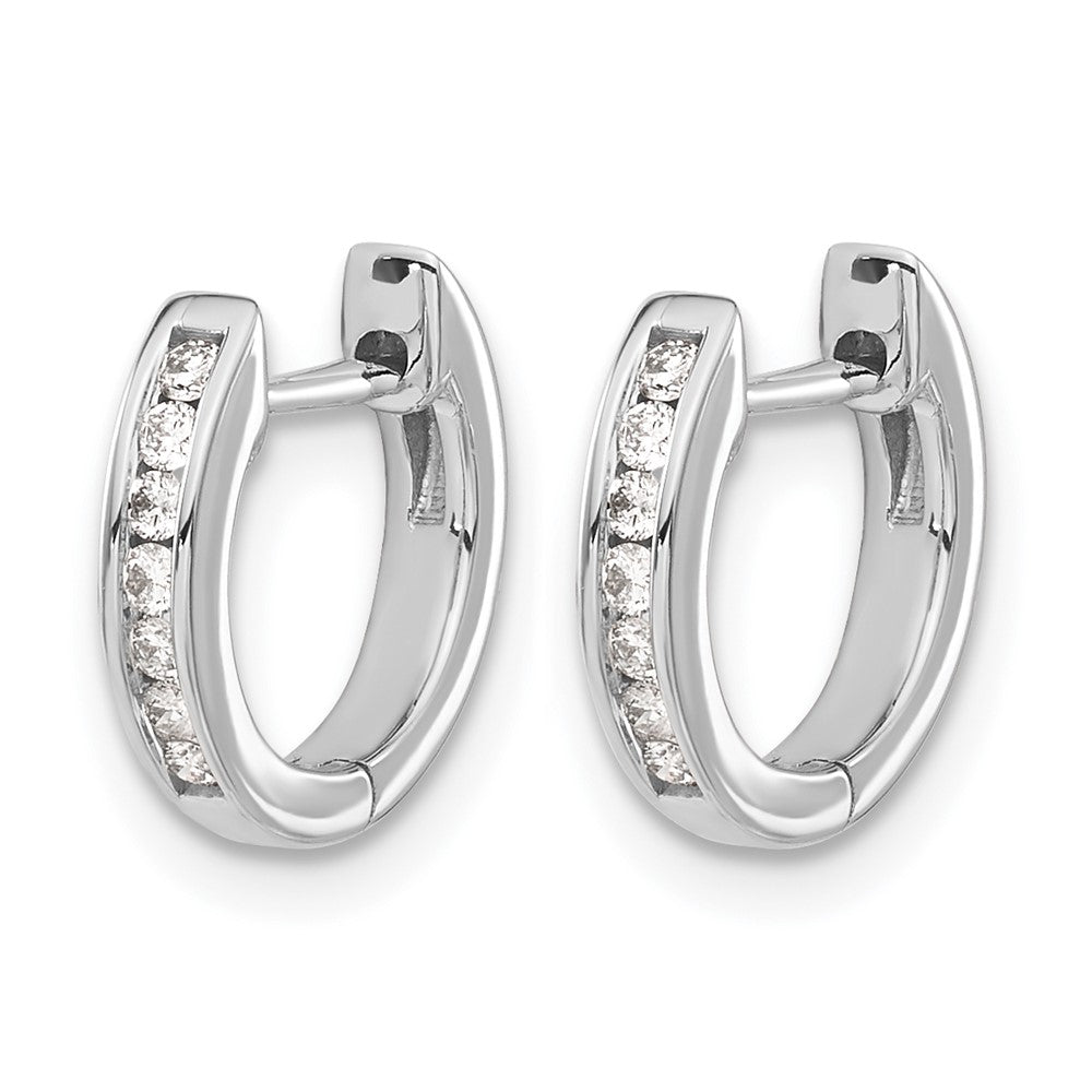 Diamond Hinged Hoop Earrings