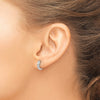 Diamond Hinged Hoop Earrings
