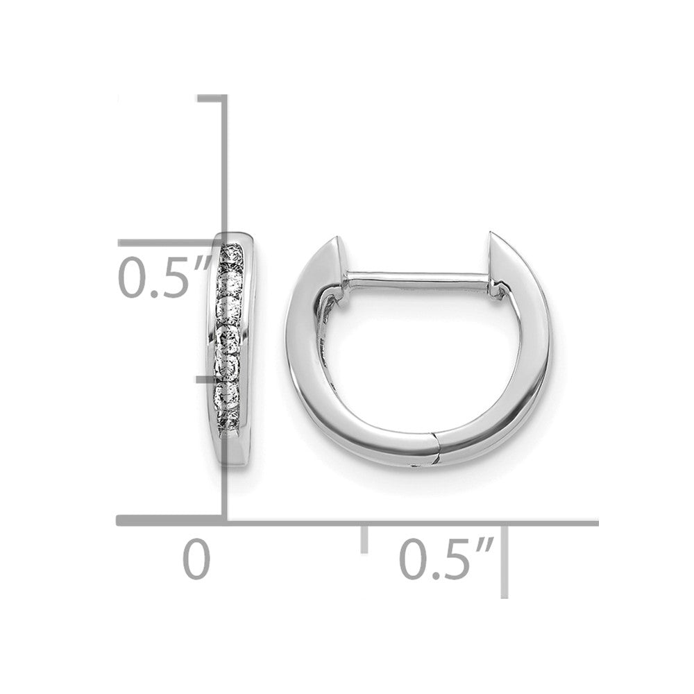 Diamond Hinged Hoop Earrings