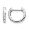 Diamond Hinged Hoop Earrings