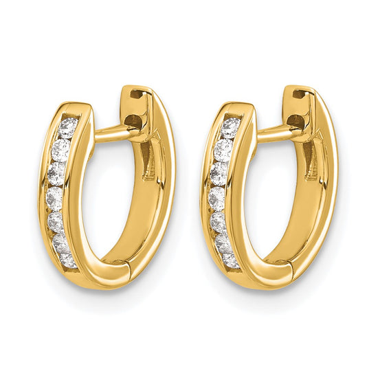 Diamond Hinged Hoop Earrings