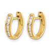 Diamond Hinged Hoop Earrings