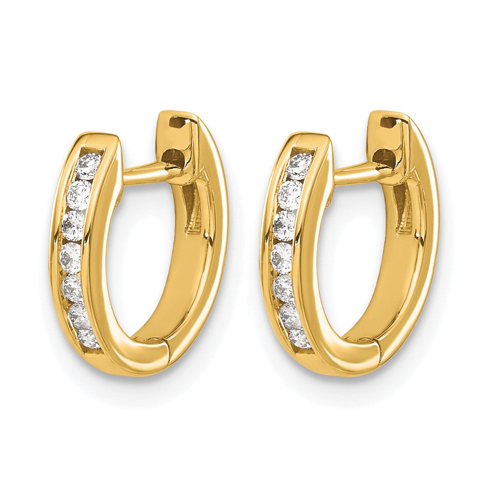 Diamond Hinged Hoop Earrings
