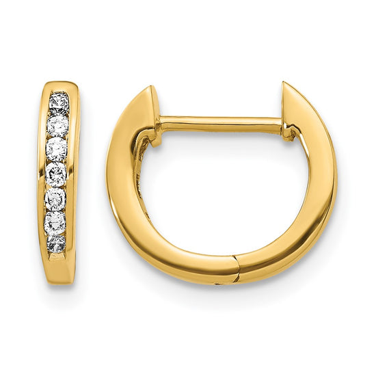 Diamond Hinged Hoop Earrings