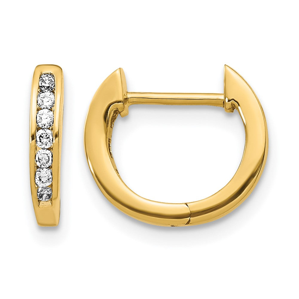 Diamond Hinged Hoop Earrings