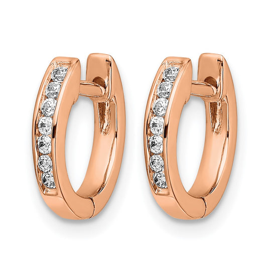 Diamond Hinged Hoop Earrings