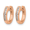 Diamond Hinged Hoop Earrings
