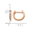 Diamond Hinged Hoop Earrings