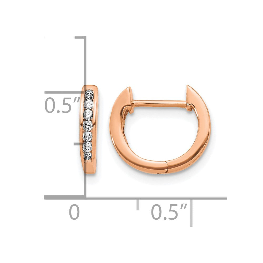 Diamond Hinged Hoop Earrings