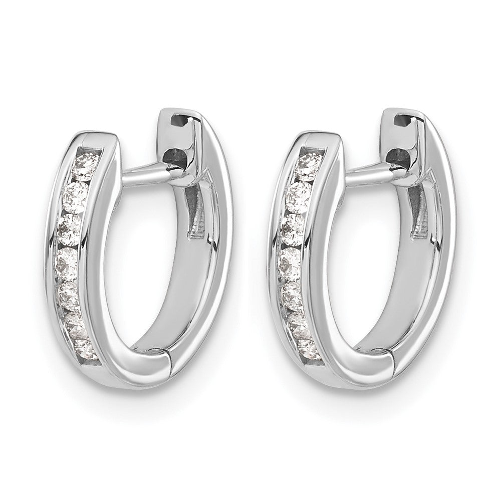 Diamond Hinged Hoop Earrings