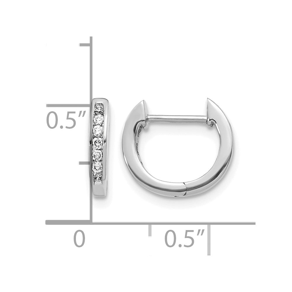 Diamond Hinged Hoop Earrings