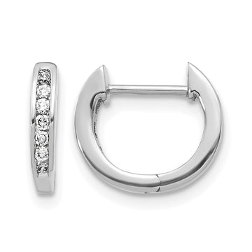 Diamond Hinged Hoop Earrings
