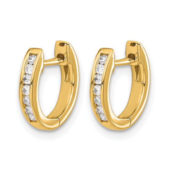 Diamond Hinged Hoop Earrings