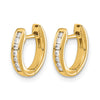 Diamond Hinged Hoop Earrings