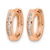 Gold Diamond Hinged Hoop Earrings