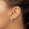 Gold Diamond Hinged Hoop Earrings