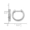 Gold Diamond Hinged Hoop Earrings
