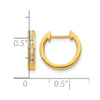 Gold Diamond Hinged Hoop Earrings