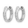 Gold Diamond Hinged Hoop Earrings