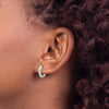 Gold Diamond Hinged Hoop Earrings