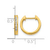 Gold Diamond Hinged Hoop Earrings