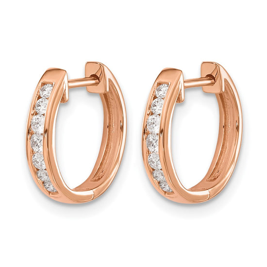 Diamond Hinged Hoop Earrings