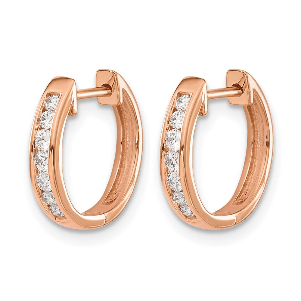 Diamond Hinged Hoop Earrings