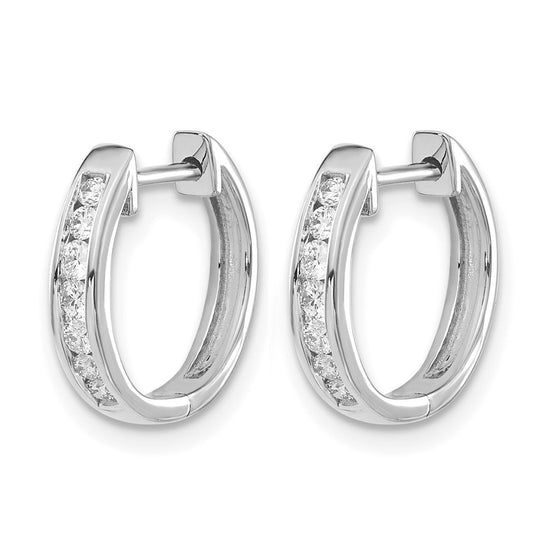 Diamond Hinged Hoop Earrings