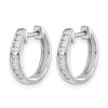 Diamond Hinged Hoop Earrings