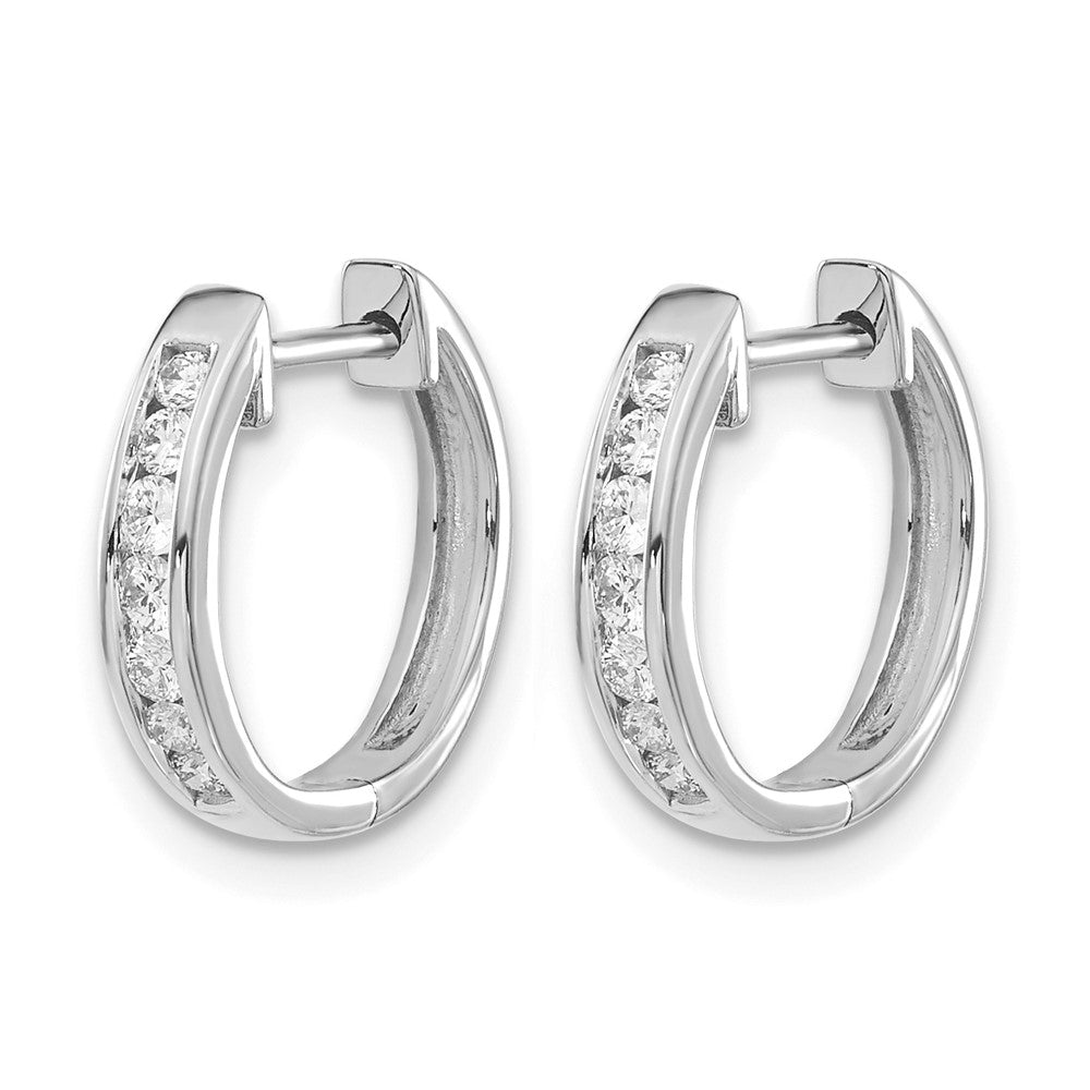 Diamond Hinged Hoop Earrings