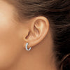 Diamond Hinged Hoop Earrings