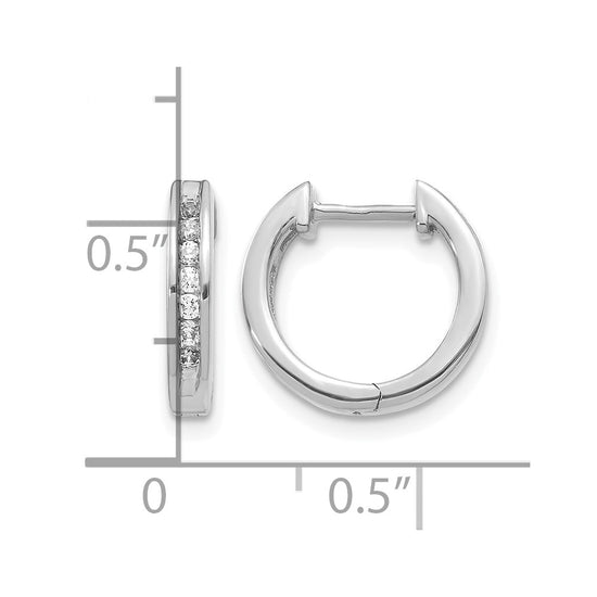 Diamond Hinged Hoop Earrings