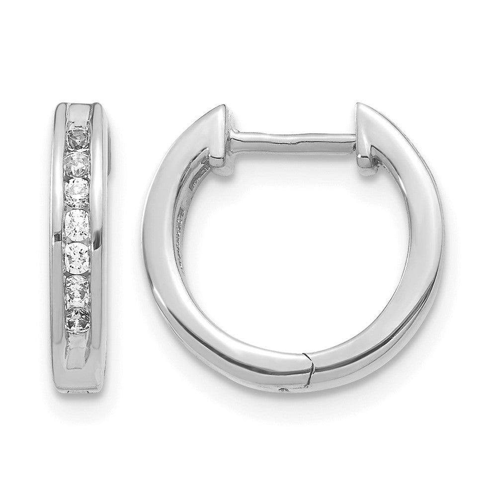 Diamond Hinged Hoop Earrings