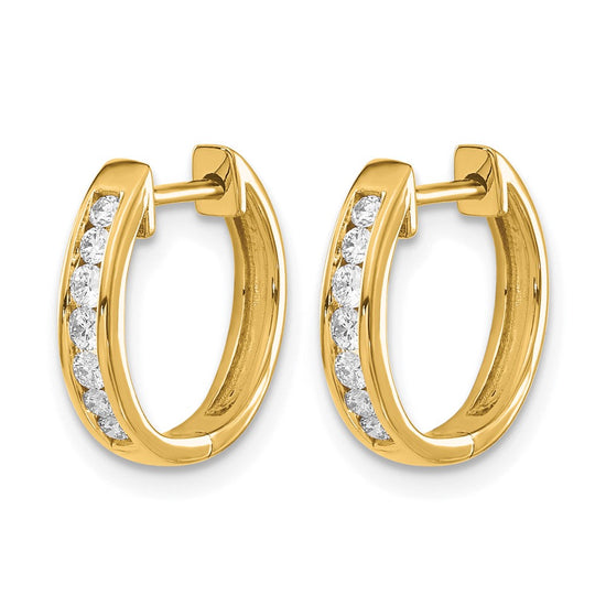 Diamond Hinged Hoop Earrings