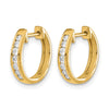 Diamond Hinged Hoop Earrings