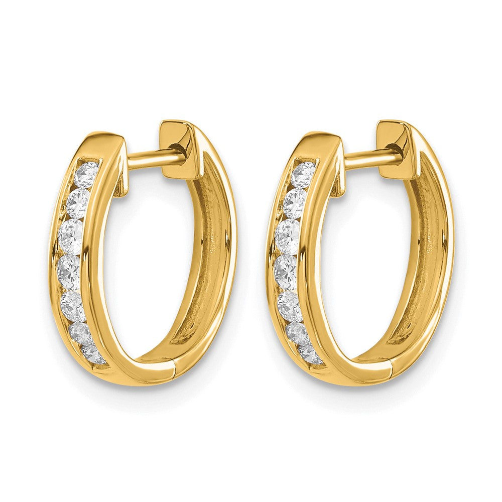 Diamond Hinged Hoop Earrings