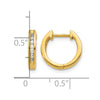 Diamond Hinged Hoop Earrings