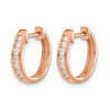 Diamond Hinged Hoop Earrings