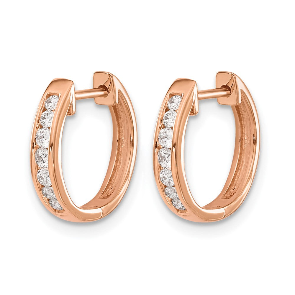 Diamond Hinged Hoop Earrings