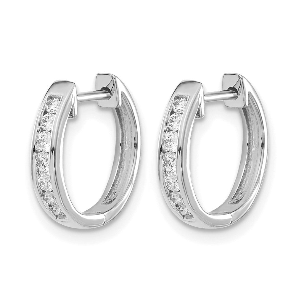 Diamond Hinged Hoop Earrings