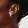 Diamond Hinged Hoop Earrings