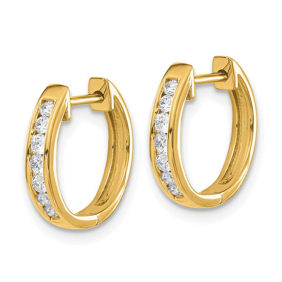 Diamond Hinged Hoop Earrings