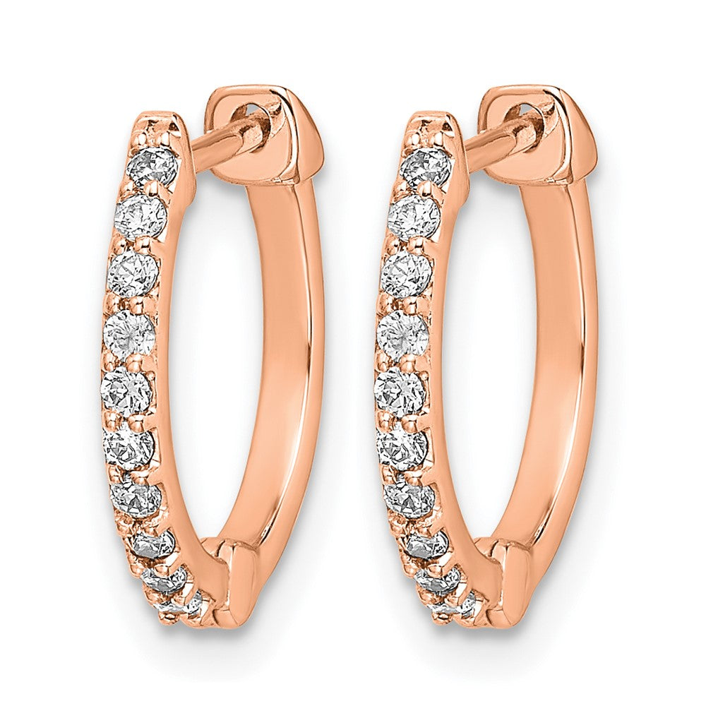 Diamond Hinged Hoop Earrings