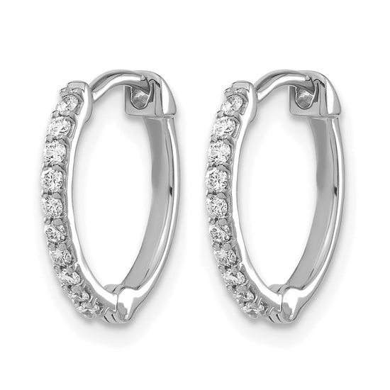 Diamond Hinged Hoop Earrings