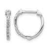 Diamond Hinged Hoop Earrings