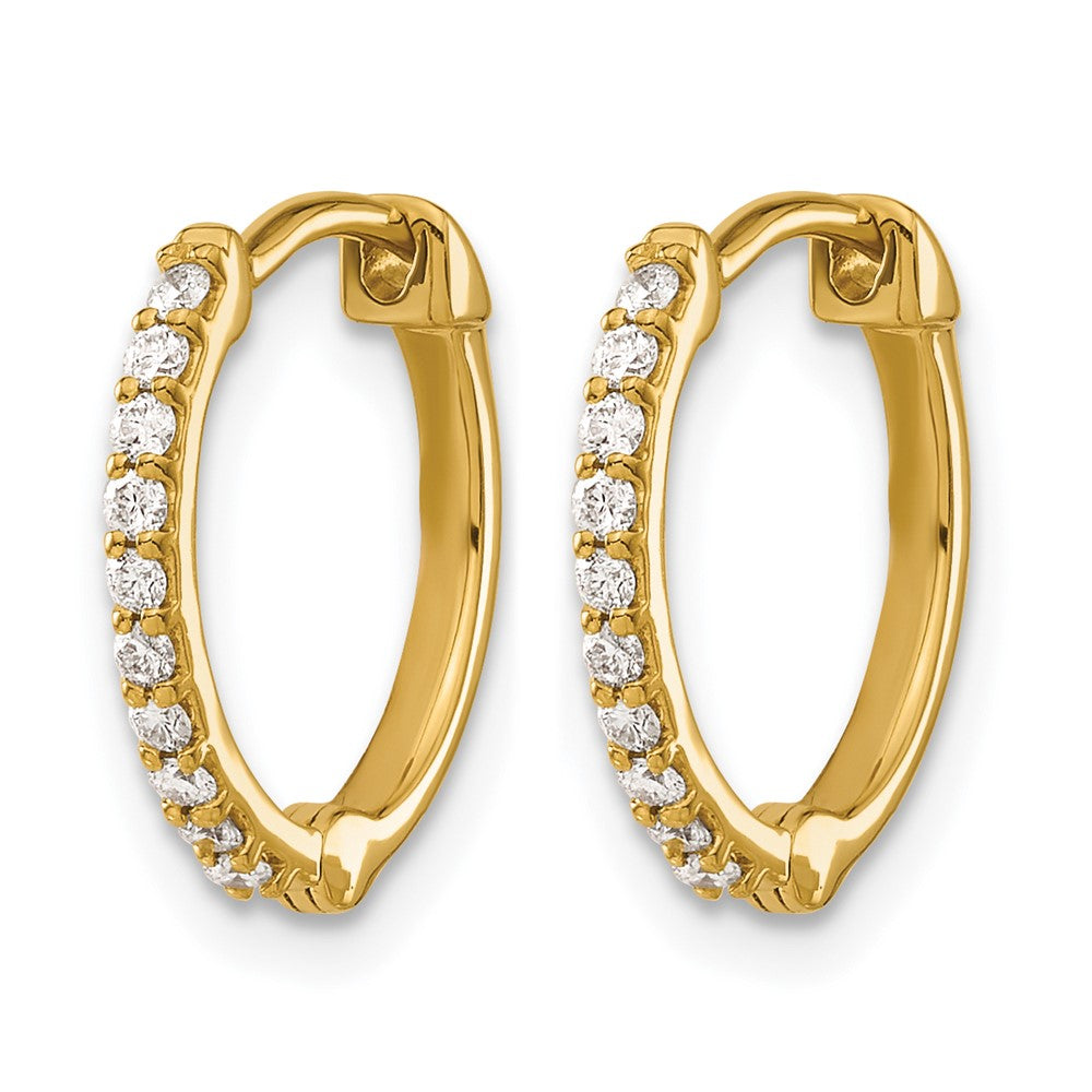 Diamond Hinged Hoop Earrings