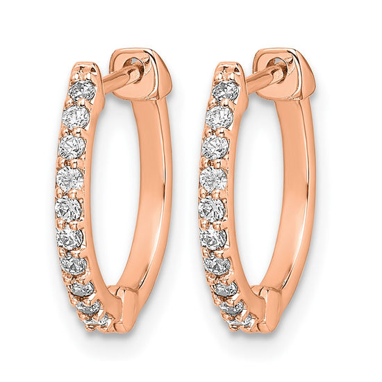 Diamond Hinged Hoop Earrings